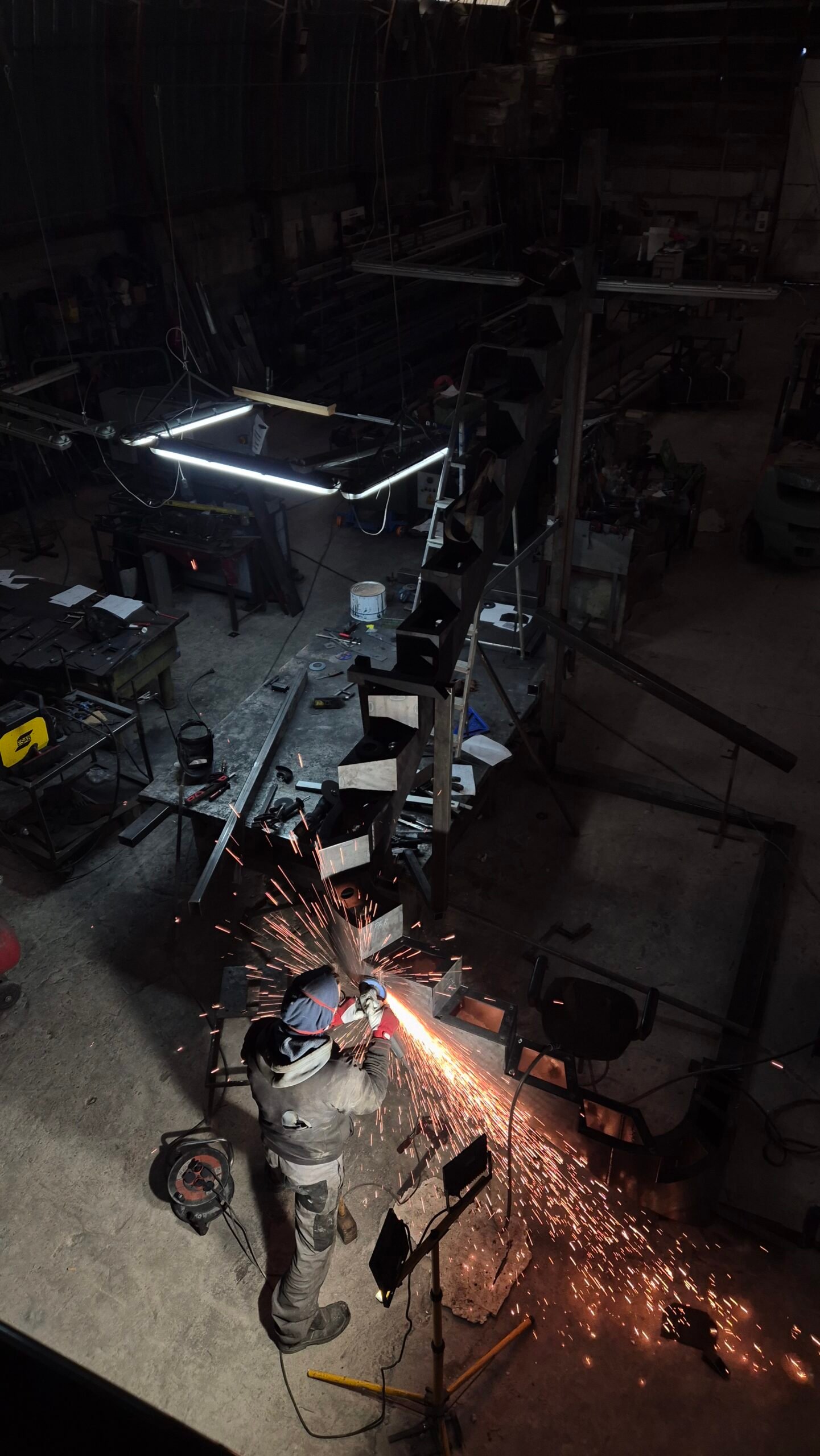 Inside the SJR metal fabrication workshop in Riga